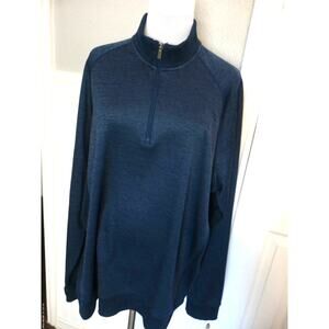 Under Armour Sweater Navy Cold Gear 1/4 Zip  2XL